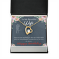 To My Wife Everything is Wonderful Forever Birthday Message Necklace w Message Card-Express Your Love Gifts