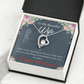 To My Wife Everything is Wonderful Forever Birthday Message Necklace w Message Card-Express Your Love Gifts