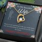 To My Wife Everything is Wonderful Forever Birthday Message Necklace w Message Card-Express Your Love Gifts