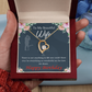 To My Wife Everything is Wonderful Forever Birthday Message Necklace w Message Card-Express Your Love Gifts
