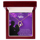 To My Wife Favorite Story Forever Necklace w Message Card-Express Your Love Gifts