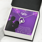 To My Wife Favorite Story Forever Necklace w Message Card-Express Your Love Gifts