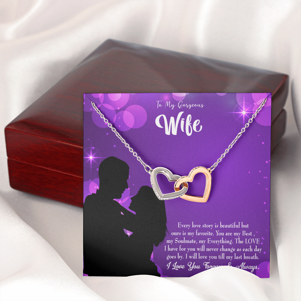 To My Wife Favorite Story Inseparable Necklace-Express Your Love Gifts