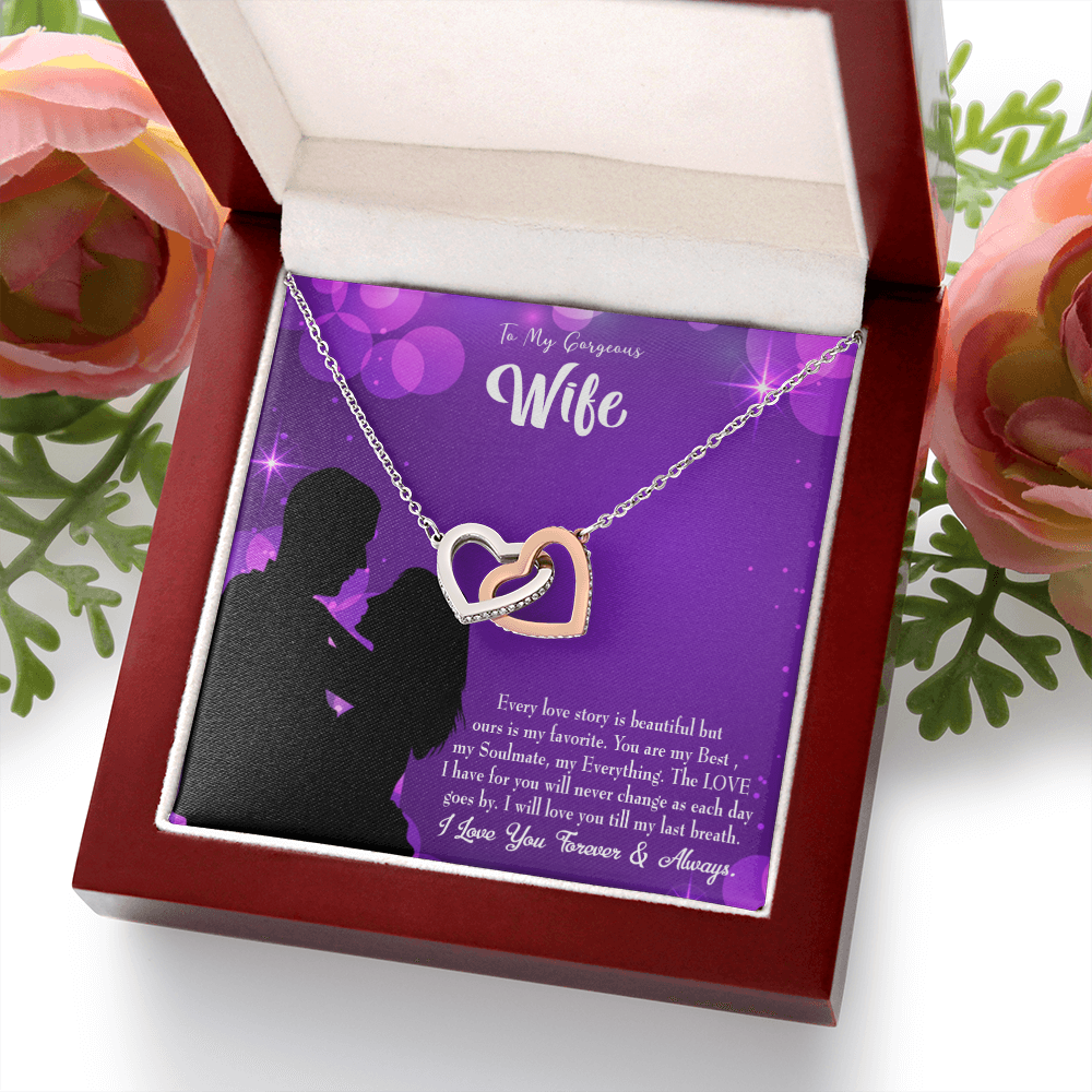 To My Wife Favorite Story Inseparable Necklace-Express Your Love Gifts