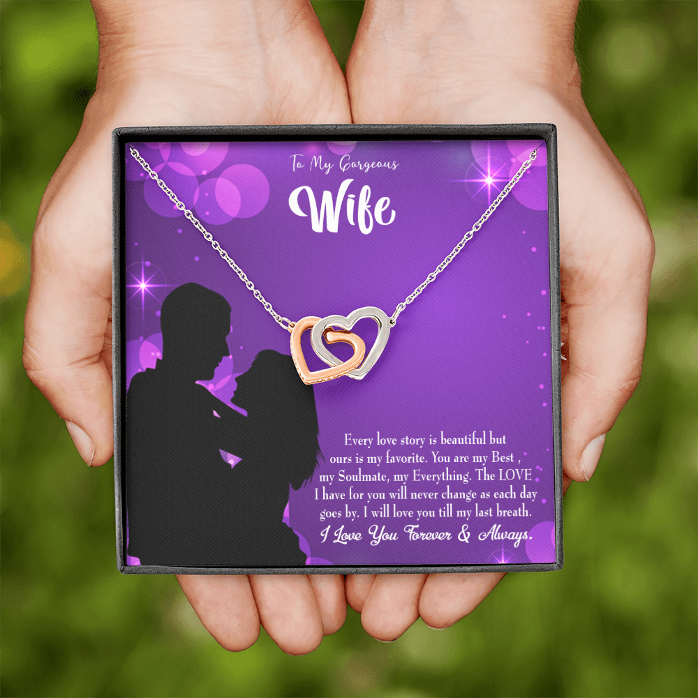 To My Wife Favorite Story Inseparable Necklace-Express Your Love Gifts