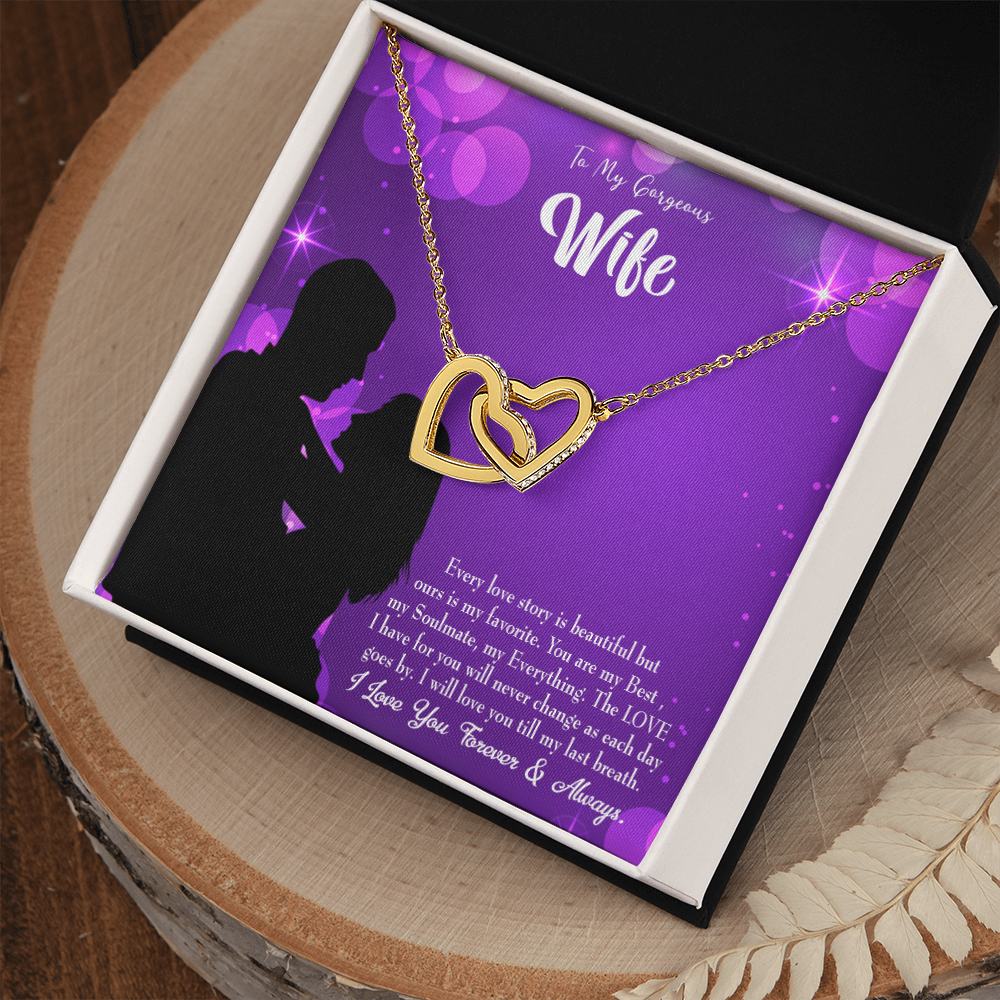 To My Wife Favorite Story Inseparable Necklace-Express Your Love Gifts