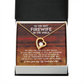 To My Wife Firewife Independence Day Forever Necklace w Message Card-Express Your Love Gifts