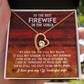 To My Wife Firewife Independence Day Forever Necklace w Message Card-Express Your Love Gifts