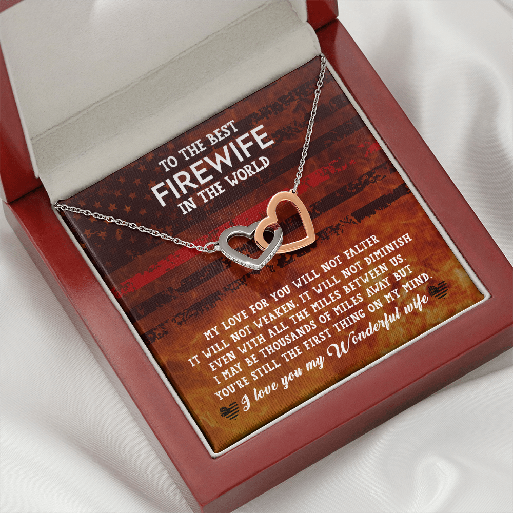 To My Wife Firewife Independence Day Inseparable Necklace-Express Your Love Gifts