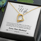 To My Wife Forever and Always From Husband Forever Necklace w Message Card-Express Your Love Gifts
