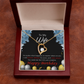 To My Wife Forever and Together Birthday Message Forever Necklace w Message Card-Express Your Love Gifts