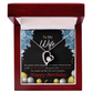 To My Wife Forever and Together Birthday Message Forever Necklace w Message Card-Express Your Love Gifts