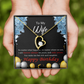To My Wife Forever and Together Birthday Message Forever Necklace w Message Card-Express Your Love Gifts
