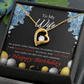 To My Wife Forever and Together Birthday Message Forever Necklace w Message Card-Express Your Love Gifts