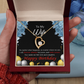 To My Wife Forever and Together Birthday Message Forever Necklace w Message Card-Express Your Love Gifts