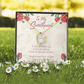 To My Wife Girlfriend Love is You Forever Necklace w Message Card-Express Your Love Gifts