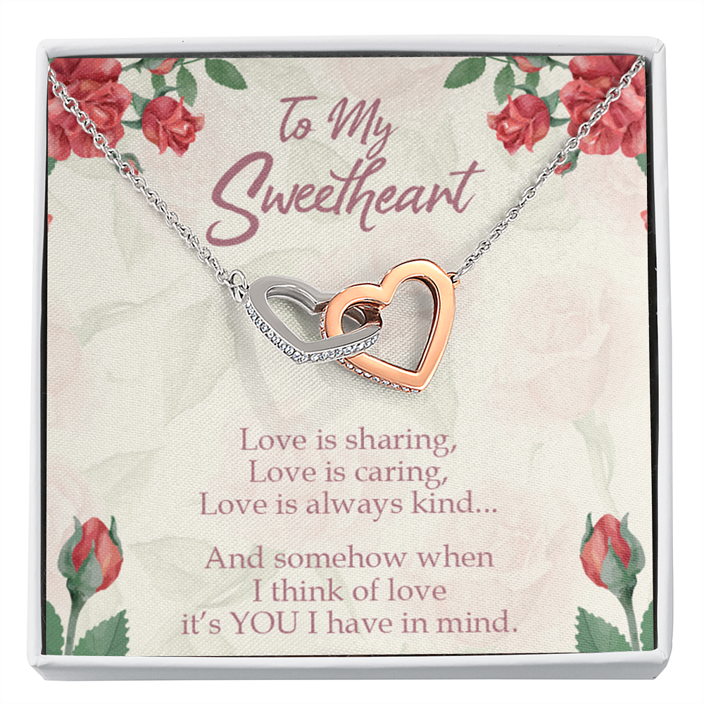 To My Wife Girlfriend Love is You Inseparable Necklace-Express Your Love Gifts