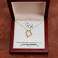 To My Wife God Blessed the Broken Road From Husband Forever Necklace w Message Card-Express Your Love Gifts
