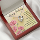 To My Wife Golden Birthday Message Forever Necklace w Message Card-Express Your Love Gifts