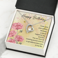To My Wife Golden Birthday Message Forever Necklace w Message Card-Express Your Love Gifts