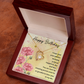 To My Wife Golden Birthday Message Forever Necklace w Message Card-Express Your Love Gifts