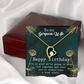 To My Wife Grow Old Birthday Message Forever Necklace w Message Card-Express Your Love Gifts