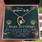 To My Wife Grow Old Birthday Message Forever Necklace w Message Card-Express Your Love Gifts
