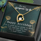 To My Wife Grow Old Birthday Message Forever Necklace w Message Card-Express Your Love Gifts