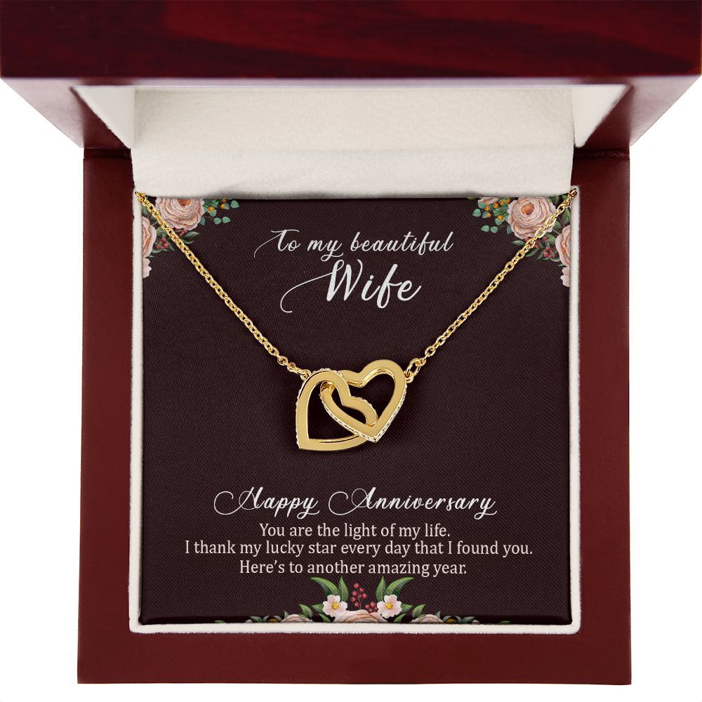 To My Wife Happy Anniversary Inseparable Necklace-Express Your Love Gifts