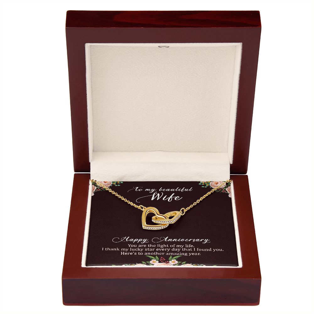 To My Wife Happy Anniversary Inseparable Necklace-Express Your Love Gifts