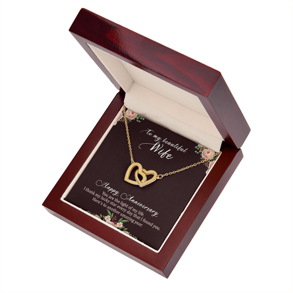 To My Wife Happy Anniversary Inseparable Necklace-Express Your Love Gifts