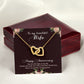 To My Wife Happy Anniversary Inseparable Necklace-Express Your Love Gifts