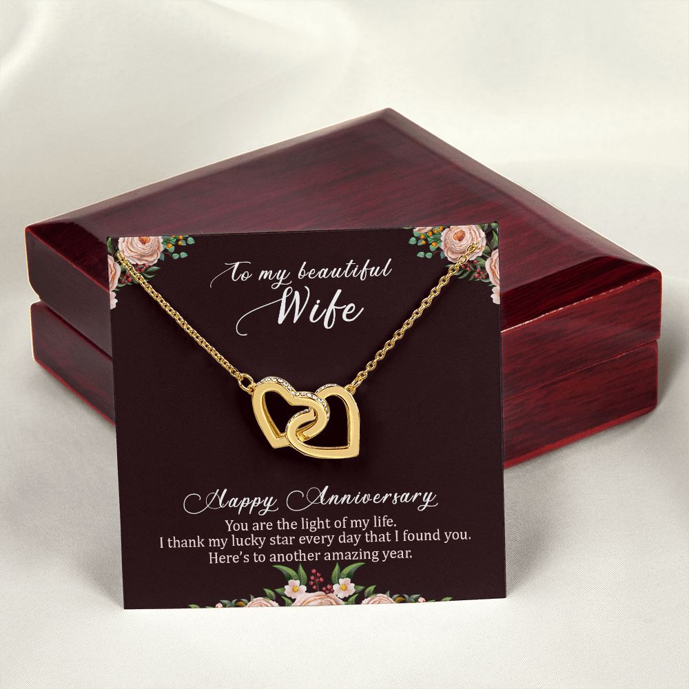 To My Wife Happy Anniversary Inseparable Necklace-Express Your Love Gifts