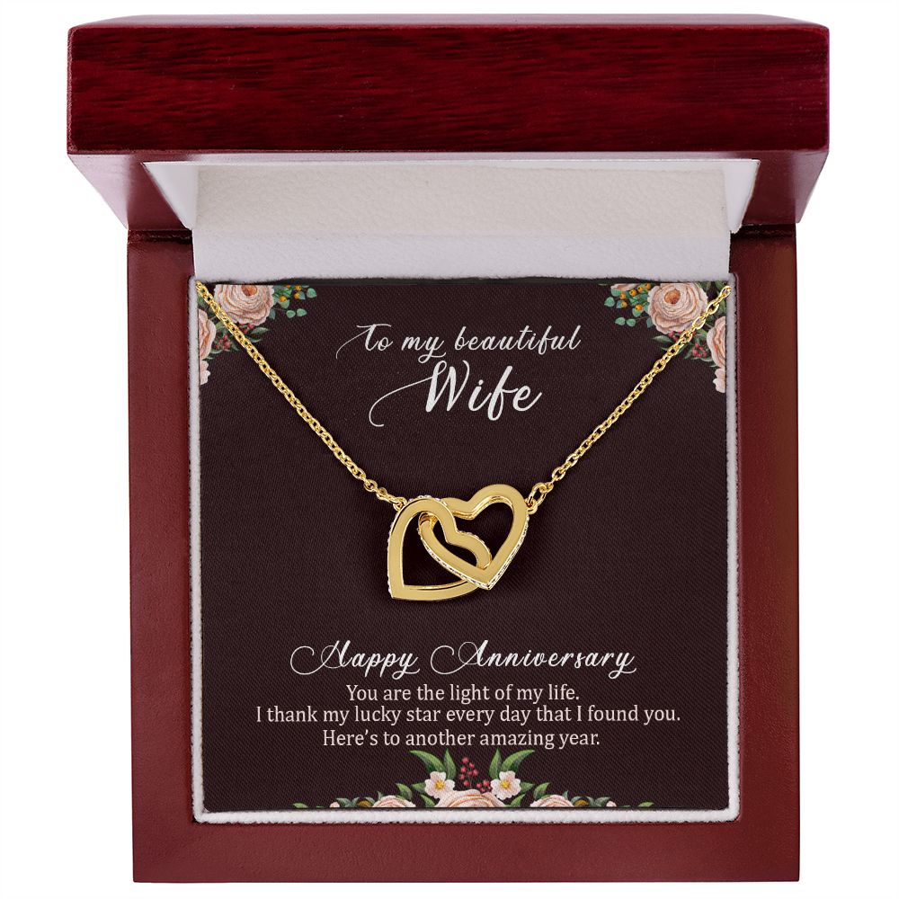 To My Wife Happy Anniversary Inseparable Necklace-Express Your Love Gifts