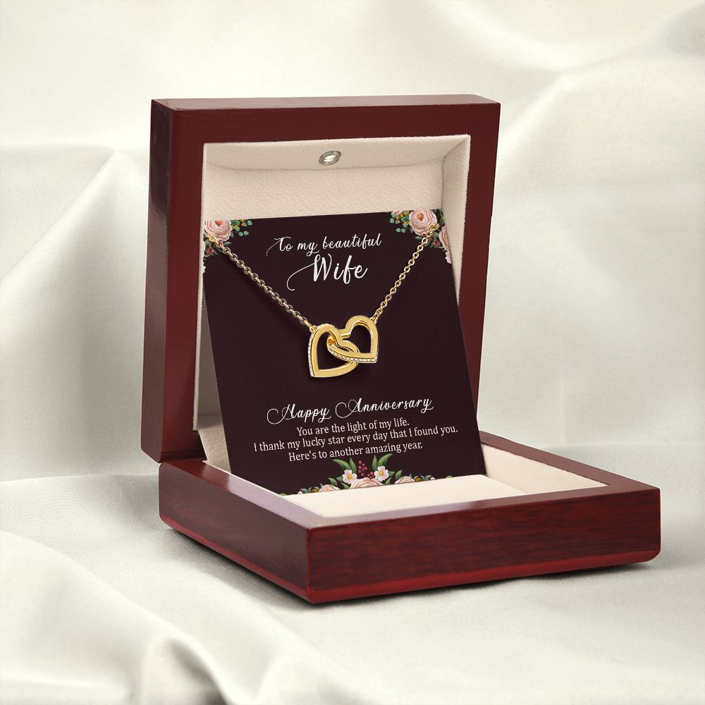 To My Wife Happy Anniversary Inseparable Necklace-Express Your Love Gifts