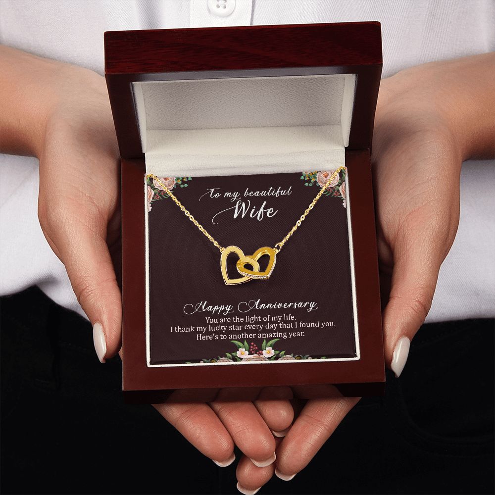 To My Wife Happy Anniversary Inseparable Necklace-Express Your Love Gifts