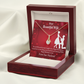 To My Wife Happy Birthday Alluring Ribbon Necklace Message Card-Express Your Love Gifts