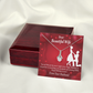 To My Wife Happy Birthday Alluring Ribbon Necklace Message Card-Express Your Love Gifts