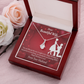 To My Wife Happy Birthday Alluring Ribbon Necklace Message Card-Express Your Love Gifts