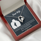 To My Wife Happy Birthday Dear Forever Necklace w Message Card-Express Your Love Gifts