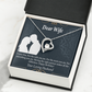To My Wife Happy Birthday Dear Forever Necklace w Message Card-Express Your Love Gifts