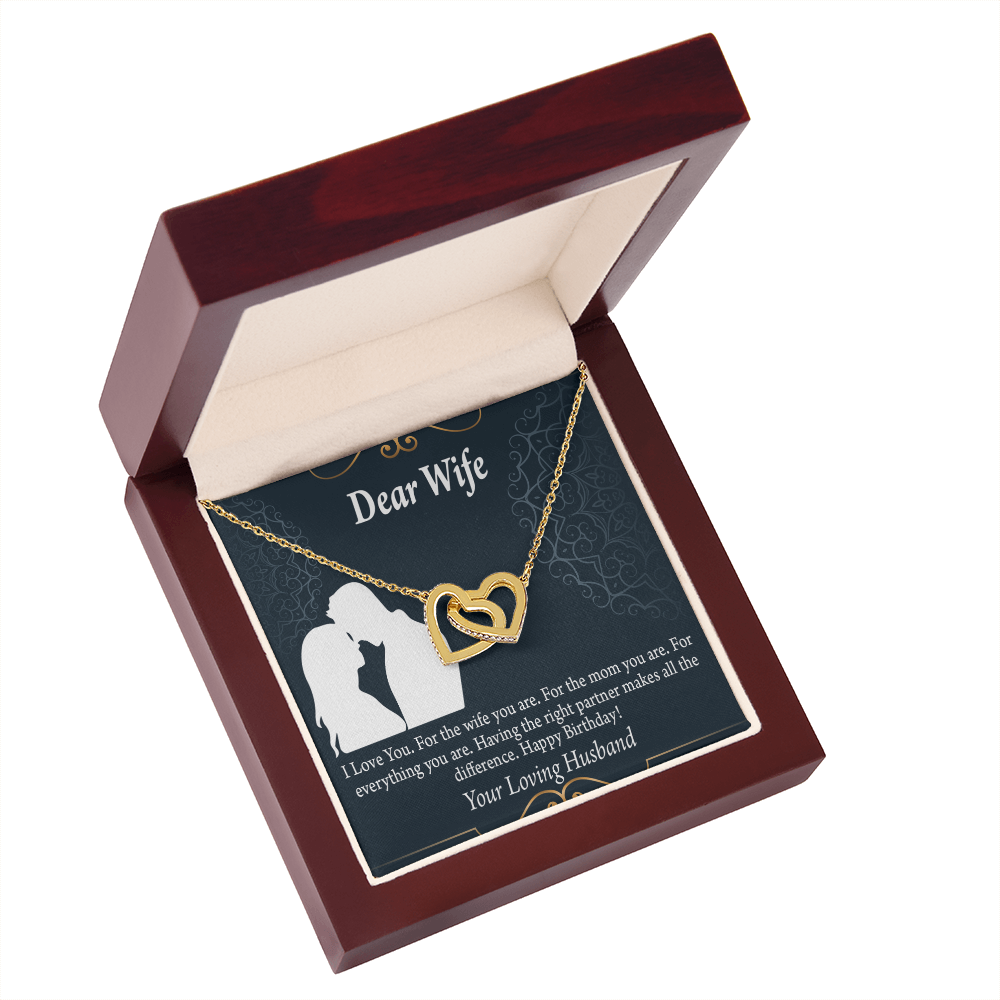 To My Wife Happy Birthday Dear Inseparable Necklace-Express Your Love Gifts