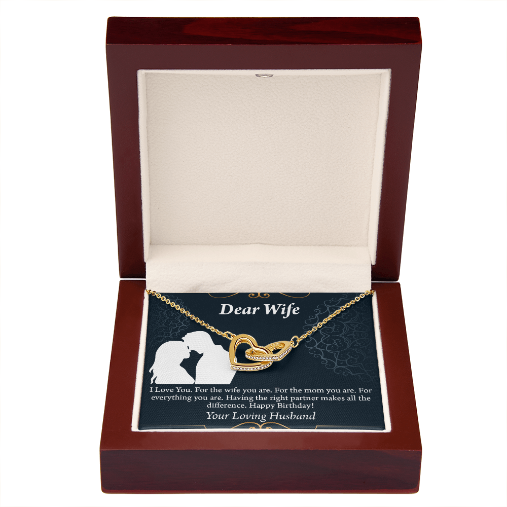To My Wife Happy Birthday Dear Inseparable Necklace-Express Your Love Gifts