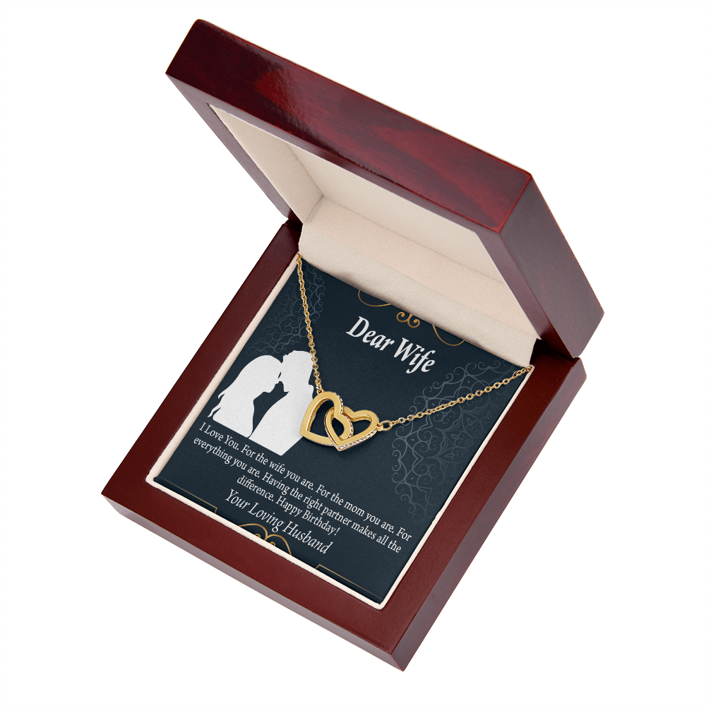 To My Wife Happy Birthday Dear Inseparable Necklace-Express Your Love Gifts