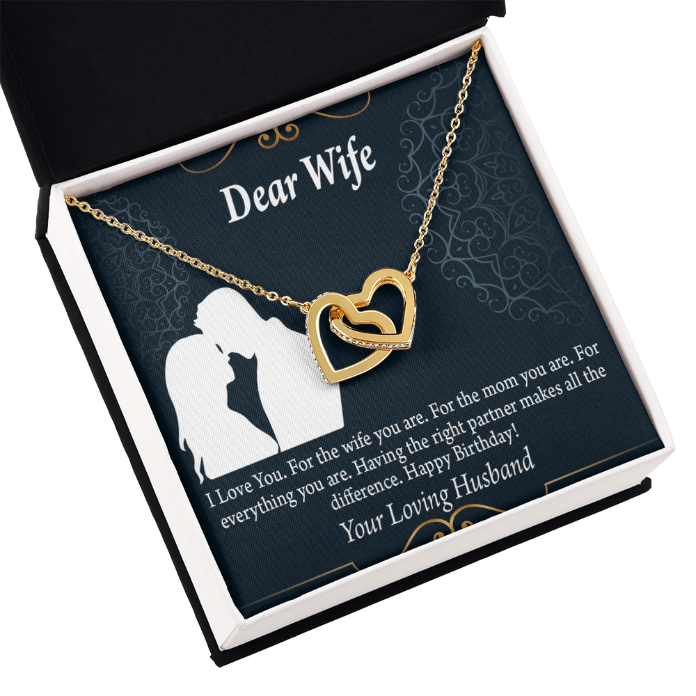 To My Wife Happy Birthday Dear Inseparable Necklace-Express Your Love Gifts