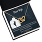 To My Wife Happy Birthday Dear Inseparable Necklace-Express Your Love Gifts