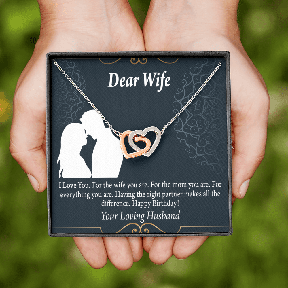 To My Wife Happy Birthday Dear Inseparable Necklace-Express Your Love Gifts
