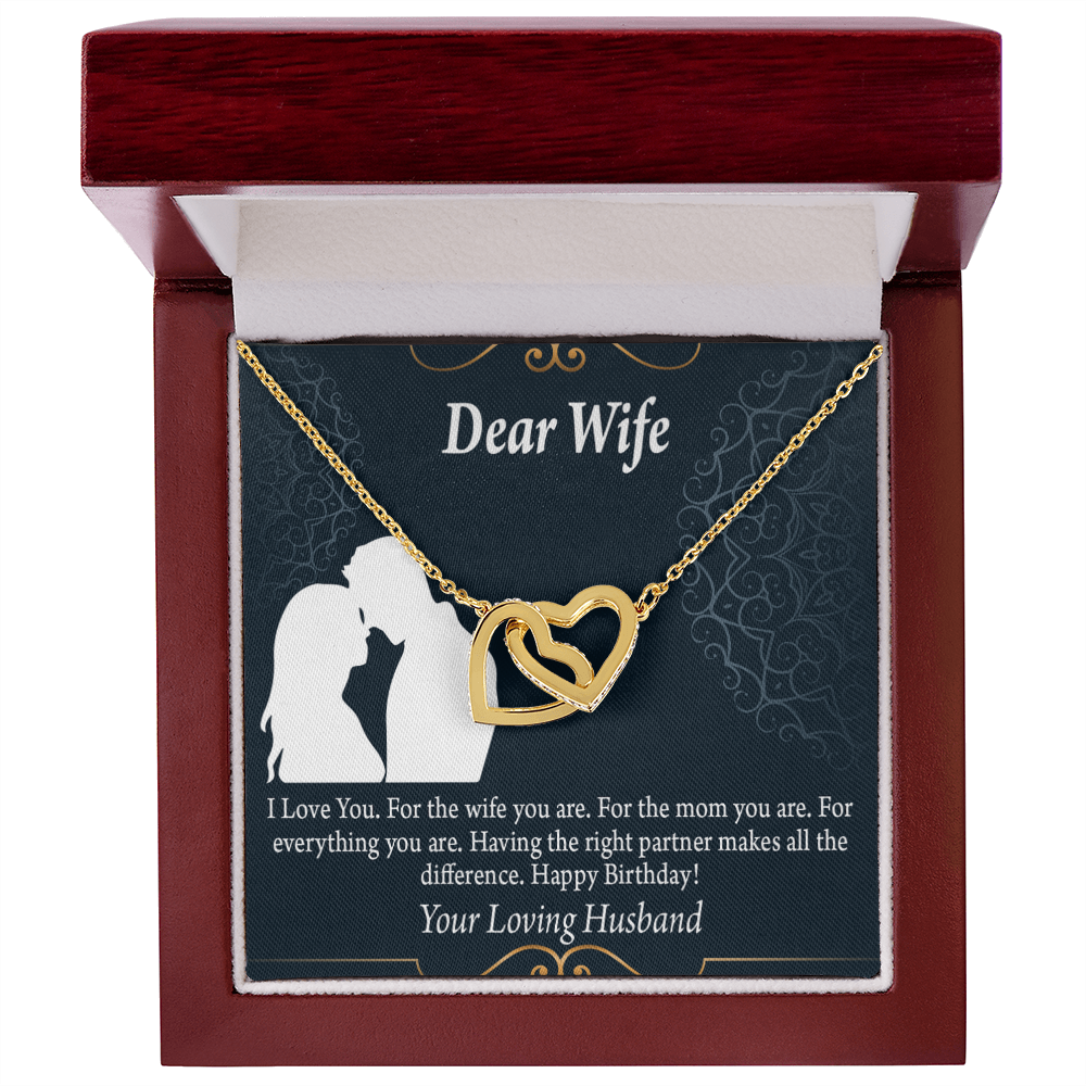 To My Wife Happy Birthday Dear Inseparable Necklace-Express Your Love Gifts