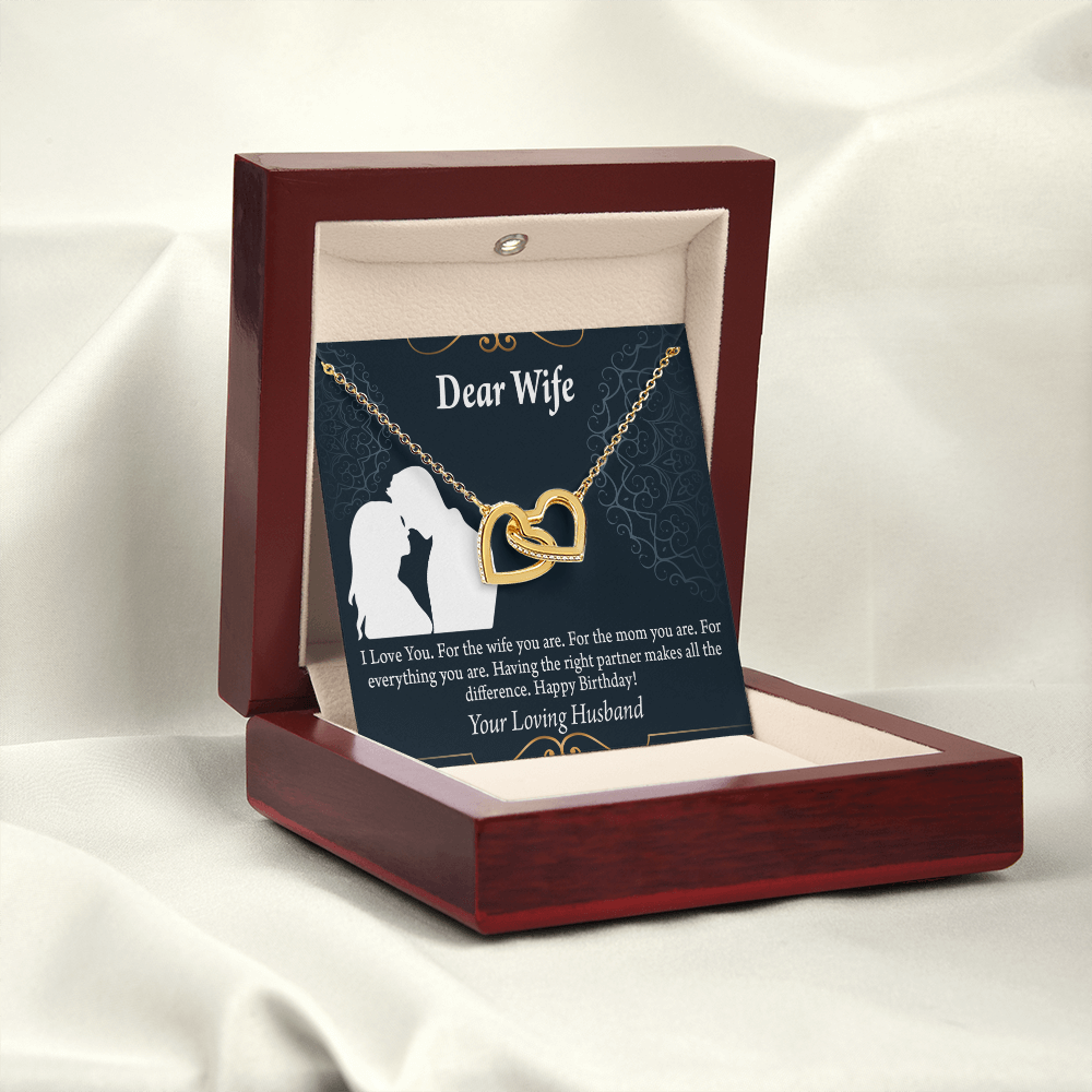 To My Wife Happy Birthday Dear Inseparable Necklace-Express Your Love Gifts