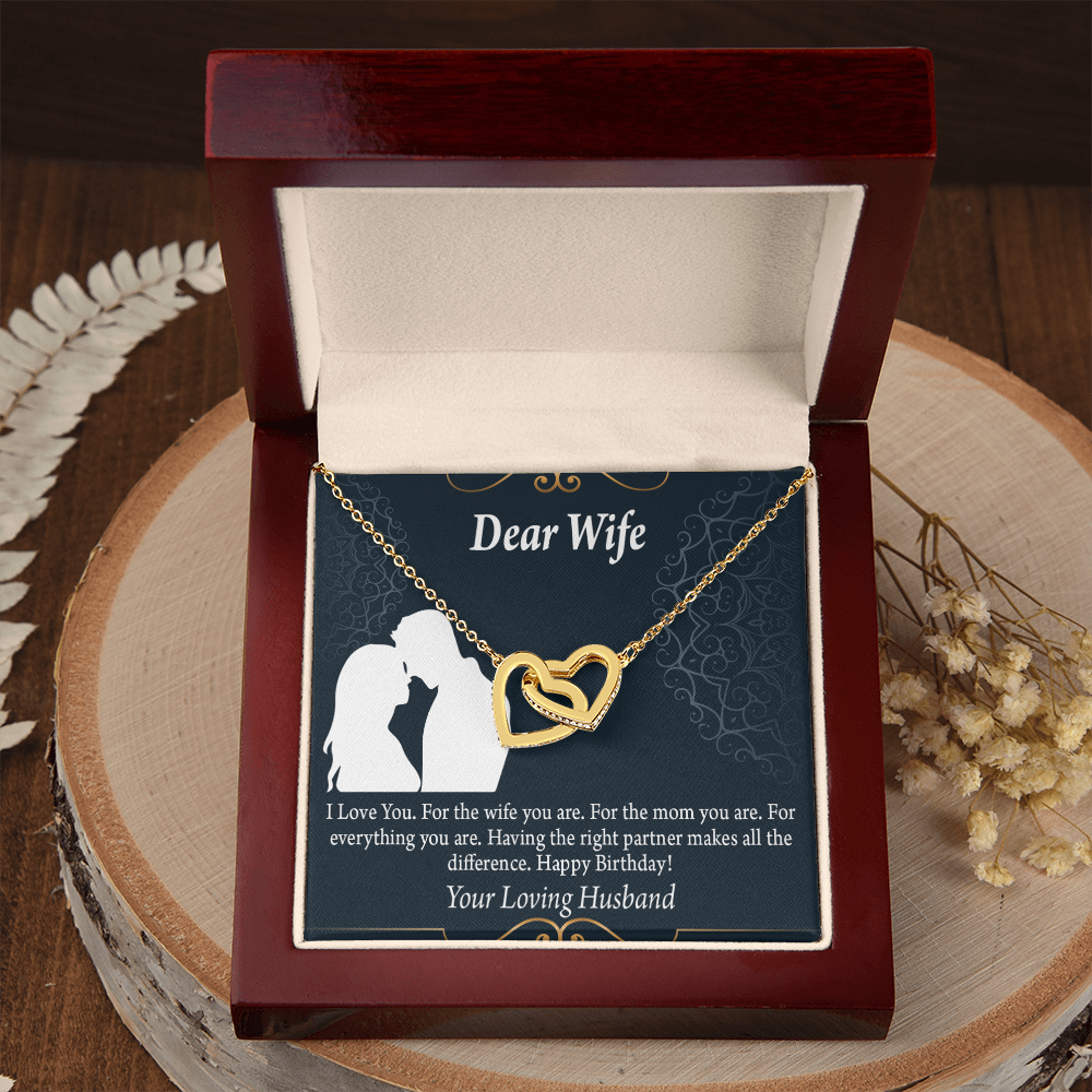 To My Wife Happy Birthday Dear Inseparable Necklace-Express Your Love Gifts